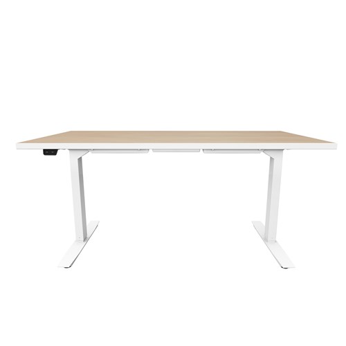 Safco ML-Series Height-Adjustable Table 30x60 Laminate Top 2-Stage/2-Leg Base