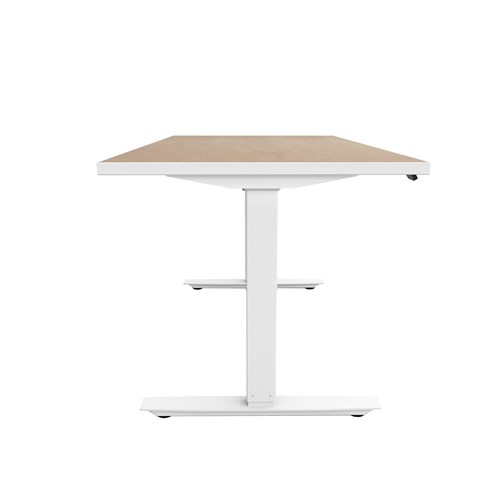 Safco ML-Series Height-Adjustable Table 30x60 Laminate Top 2-Stage/2-Leg Base