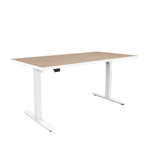 safco ML-Series Height-Adjustable Table 30x60 Laminate Top 2-Stage/2-Leg Base