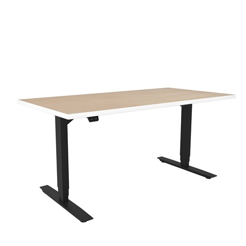 safco ML-Series Height-Adjustable Table 30x60 Laminate Top 3-Stage/2-Leg Base