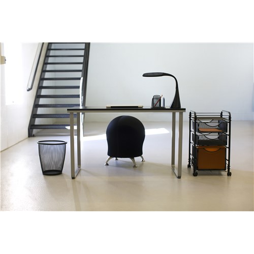 Safco Onyx™ Mesh File Cart With 1 File Drawer And 2 Small Drawers