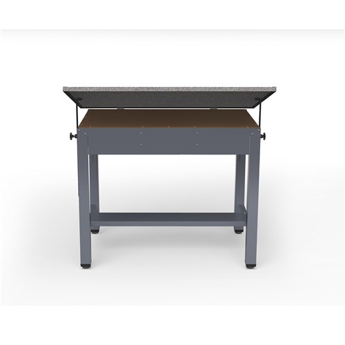 Safco Ranger Steel 4-Post Table 48”W X 37.5”D With Tool Drawer