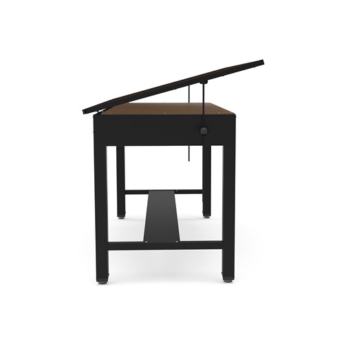 Safco Ranger Steel 4-Post Table 72”W X 37.5”D With Tool Drawer