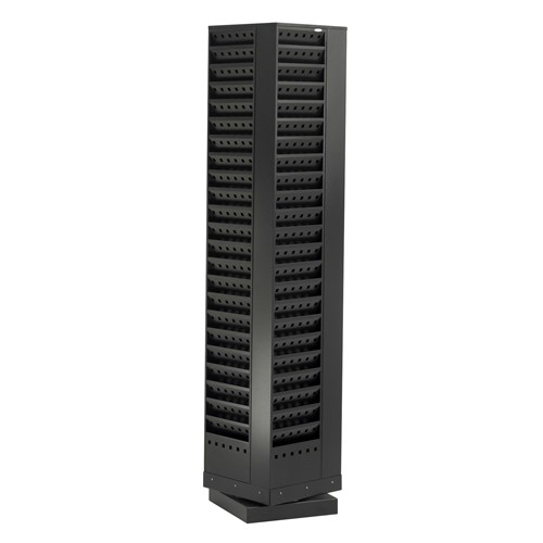 safco 92-Pocket Steel Rotary Magazine Rack