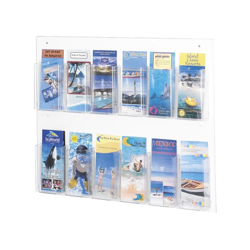 safco Clear2c™ 12 Pamphlet Display