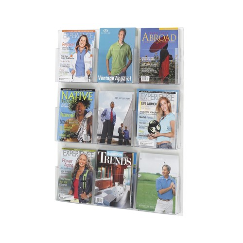 safco Clear2c™ 9 Magazine Display