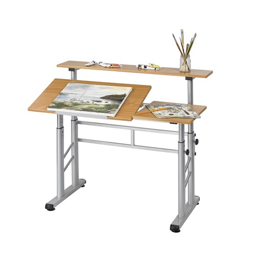 Safco Height-Adjustable Split Level Drafting Table