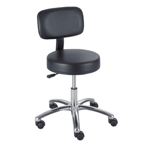 safco Lab Stool with Back Pneumatic Lift