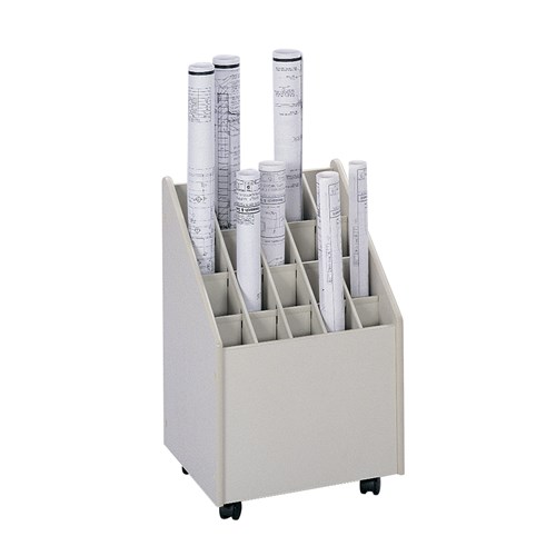 safco Mobile Roll File 20 Compartment