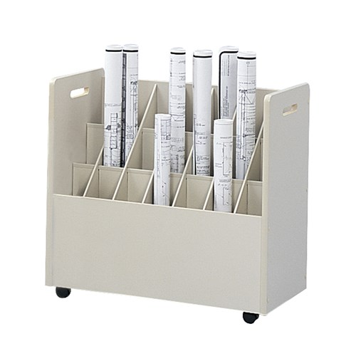 safco Mobile Roll File 21 Compartment