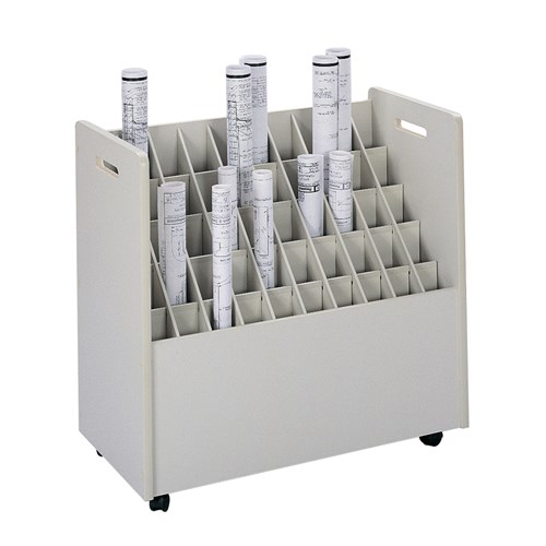 safco Mobile Roll File 50 Compartment
