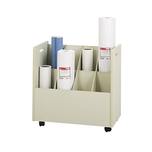 safco Mobile Roll File 8 Compartment