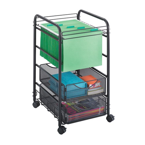 safco Onyx™ Mesh Open File with Drawers