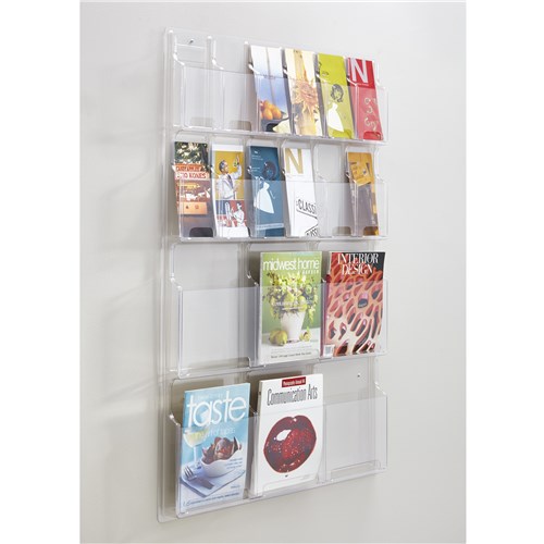 safco Reveal™ 6 Magazine and 12 Pamphlet Display