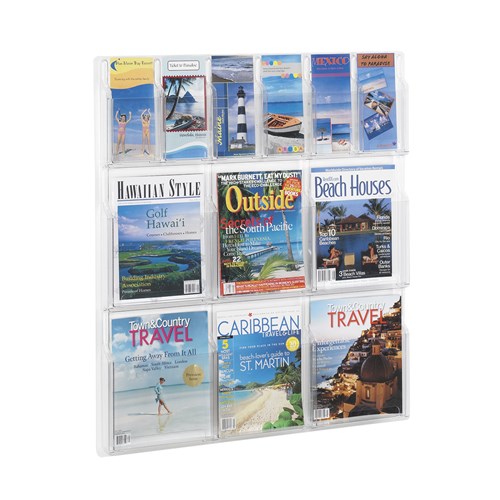 safco Reveal™ 6 Magazine and 6 Pamphlet Display