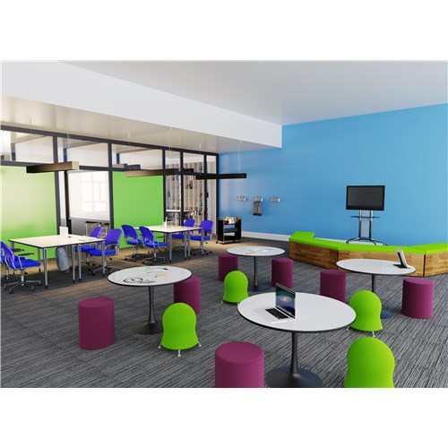 Safco Scoot™ Double-Sided Book Cart - 6 Shelves