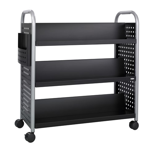 safco Scoot™ Double-Sided Book Cart - 6 Shelves