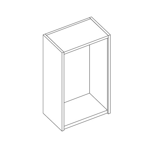 safco Sorter Closed Back; 24"W x 41"H x 15"D; Empty