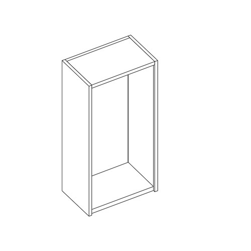 safco Sorter Closed Back; 24"W x 48"H x 15"D; Empty