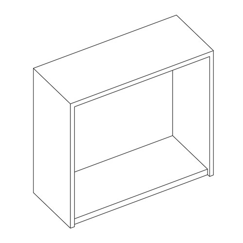 safco Sorter Closed Back; 36"W x 33"H x 15"D; Empty