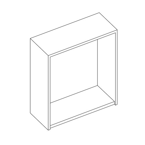 safco Sorter Closed Back; 36"W x 41"H x 15"D; Empty