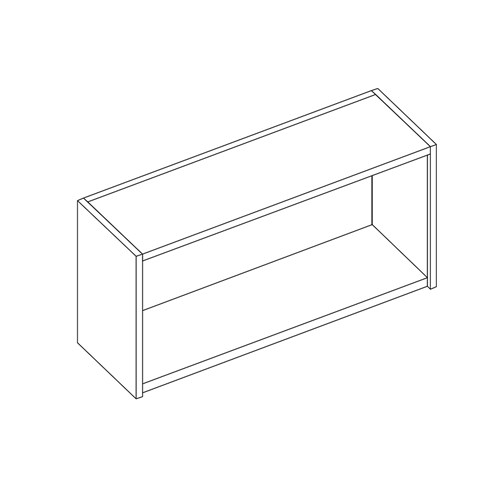 safco Sorter Closed Back; 48"W x 24"H x 15"D; Empty