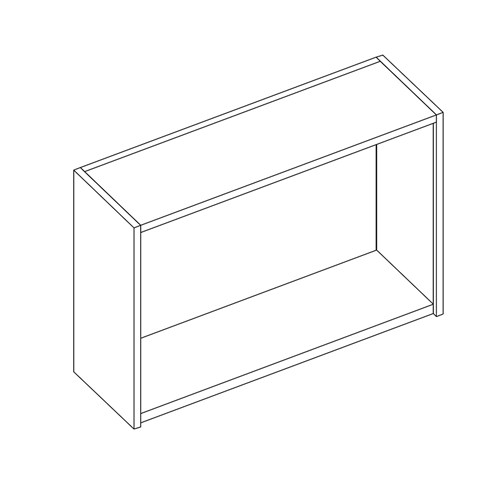 safco Sorter Closed Back; 48"W x 33"H x 15"D; Empty
