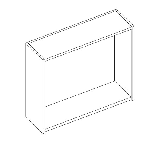 safco Sorter Closed Back; 48"W x 41"H x 15"D; Empty
