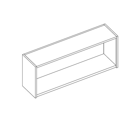 safco Sorter Closed Back; 60"W x 24"H x 15"D; Empty