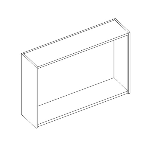 safco Sorter Closed Back; 60"W x 41"H x 15"D; Empty