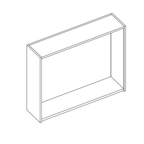 safco Sorter Closed Back; 60"W x 48"H x 15"D; Empty