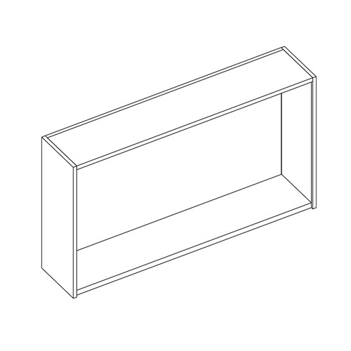 safco Sorter Closed Back; 72"W x 41"H x 15"D; Empty