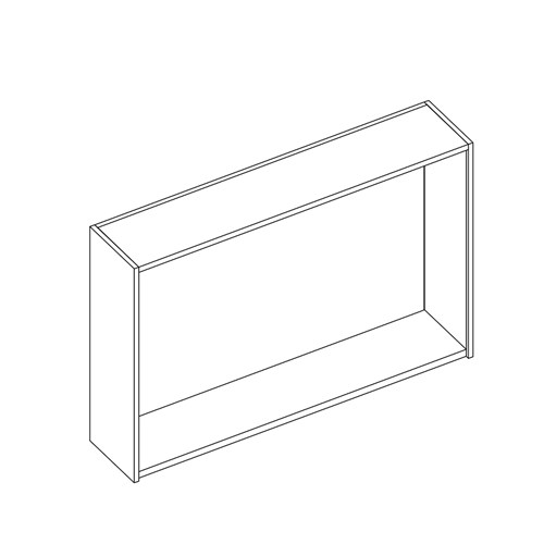 safco Sorter Closed Back; 72"W x 48"H x 15"D; Empty