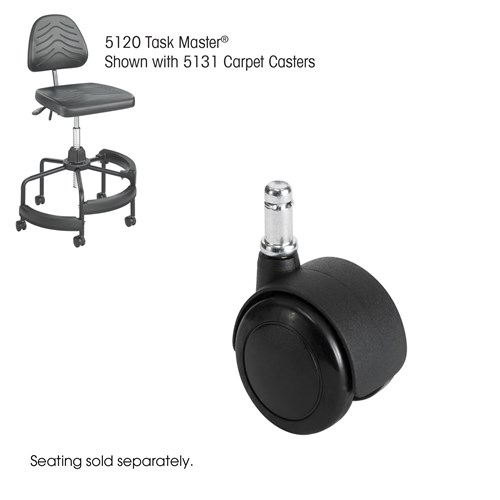 Safco Task Master® Carpet Casters 2" (Set Of 5)