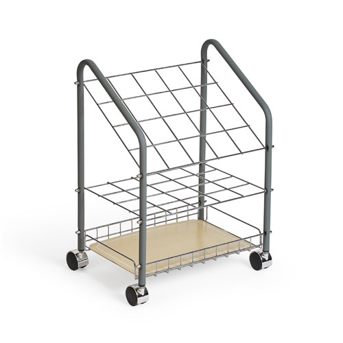 Safco Tubular Steel Wire Roll File 20 Compartment