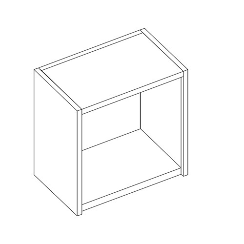 safco Sorter Closed Back; Empty Sorter without Plexi Doors