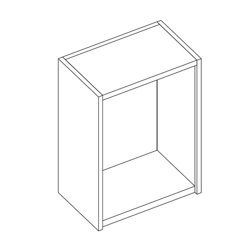 safco Sorter Closed Back Empty Sorter without Plexi Doors