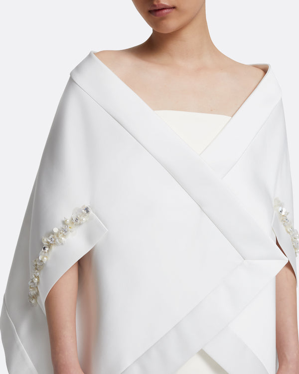 Safiyaa Akari Harness In Porcelain With Crystal Embellishment