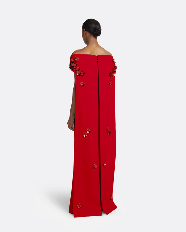 Safiyaa Arabella Harness With Soshin Dress In Crimson