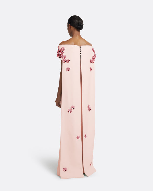 Safiyaa Arabella Harness With Soshin Dress In Pale Pink