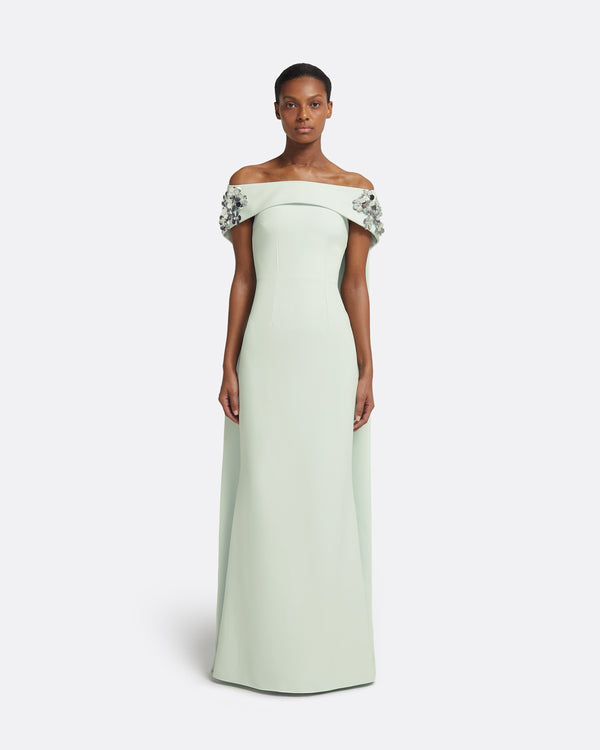 safiyaa Arabella Harness With Soshin Dress in Spearmint