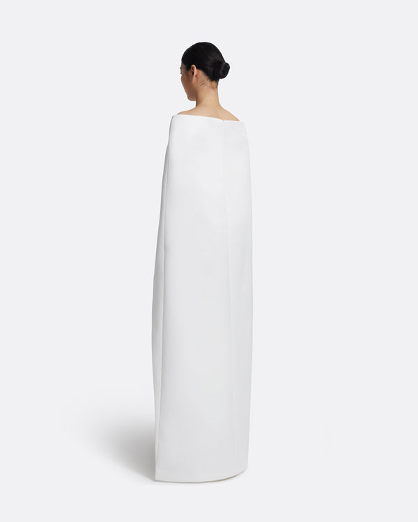 Safiyaa Azrael Long Dress & Maddox Harness In Porcelain