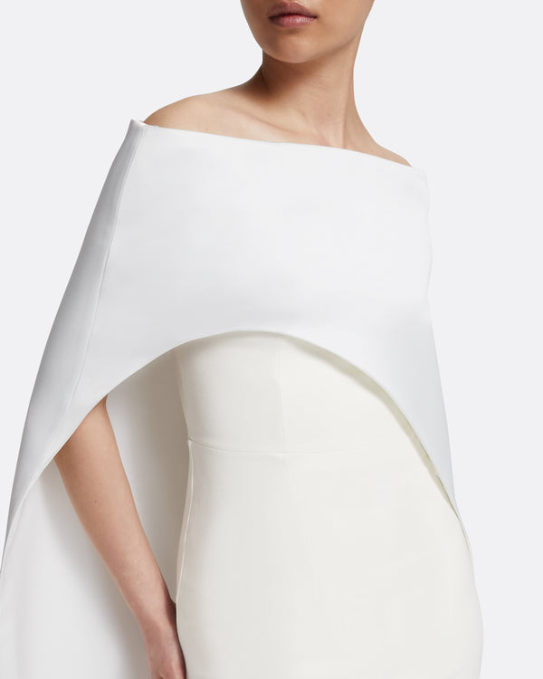 Safiyaa Azrael Long Dress & Maddox Harness In Porcelain