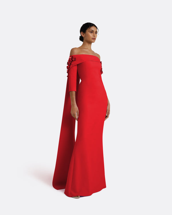 Safiyaa Bellara Cherry Red Harness With Soshin Dress