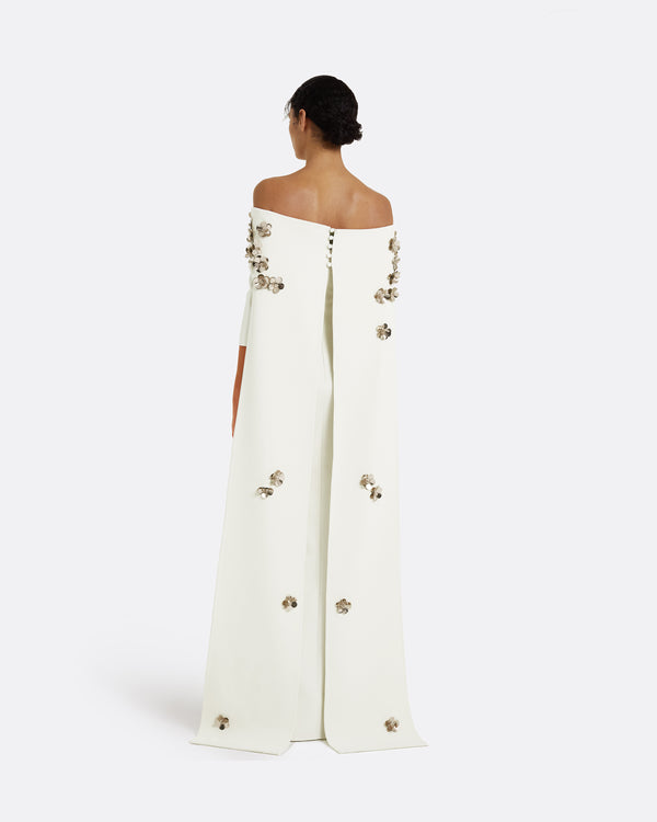 Safiyaa Bellara Embroidered Ivory Harness & Soshin Dress