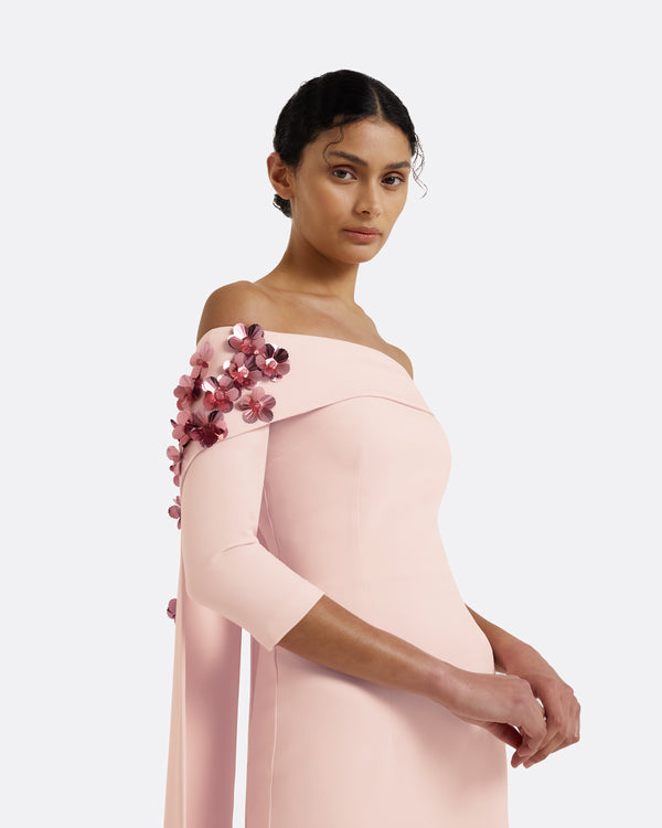 Safiyaa Bellara Pale Pink Harness With Soshin Dress