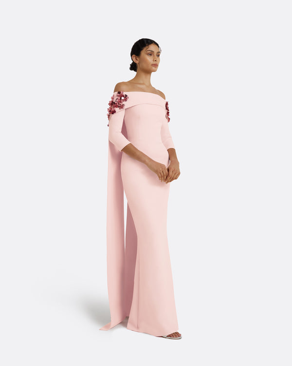 Safiyaa Bellara Pale Pink Harness With Soshin Dress