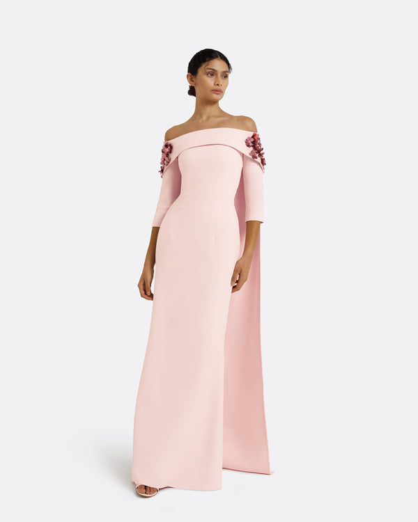 safiyaa Bellara Pale Pink Harness With Soshin Dress