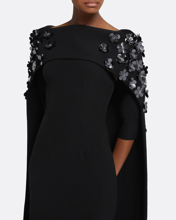 Safiyaa Isabella Harness With Soshin Dress In Black