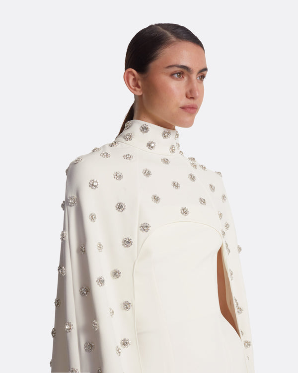 Safiyaa Manore Ivory Harness With Soshin Long Dress